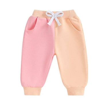 Color Block Baby Pants Orange 3-6 M