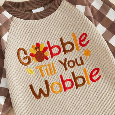 Gobble Till You Wobble Waffle Baby Jumpsuit Jumpsuit The Trendy Toddlers