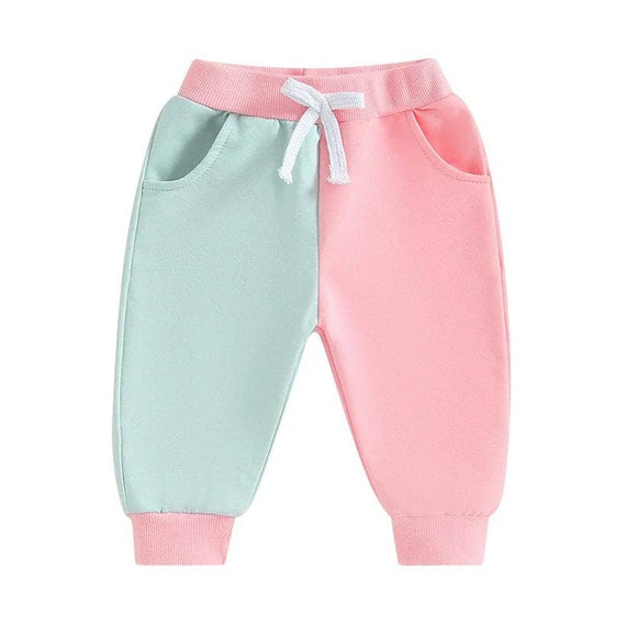 Color Block Baby Pants Green 3-6 M