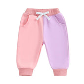Color Block Baby Pants Purple 3-6 M