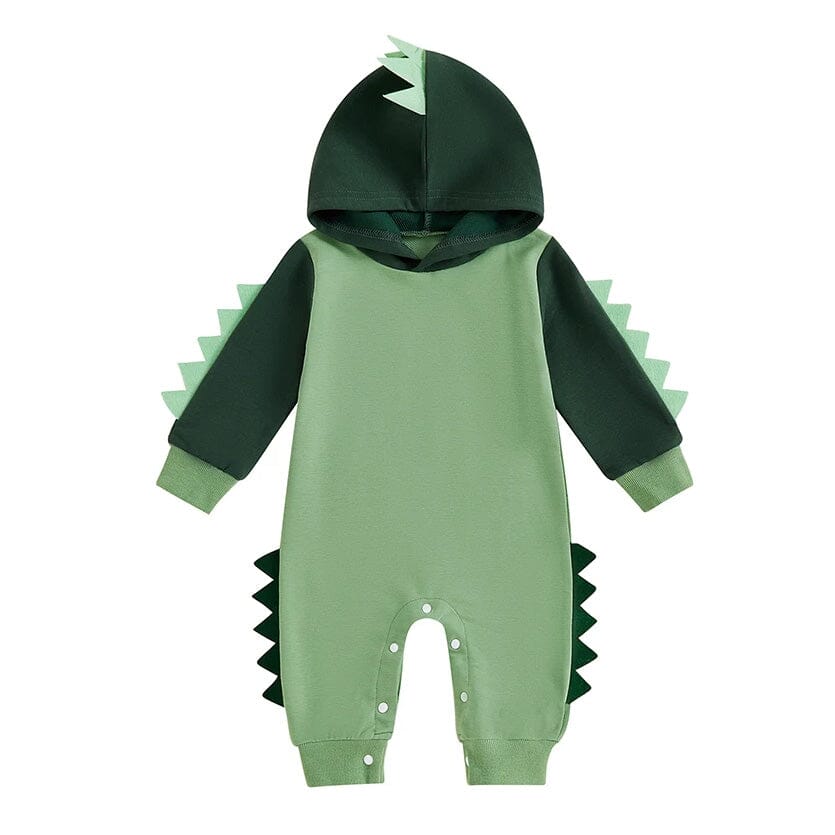 Hooded dinosaur jumpsuit fashion