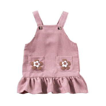 Sleeveless Ruffled Floral Toddler Dress