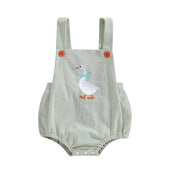 Sleeveless Goose Baby Romper