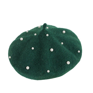 Solid Toddler Pearl Hat Green