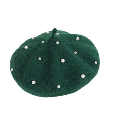 Solid Toddler Pearl Hat Green