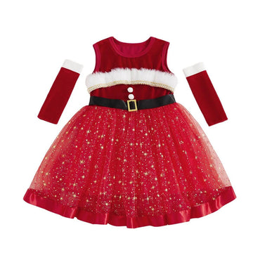 Sleeveless Tulle Christmas Toddler Dress