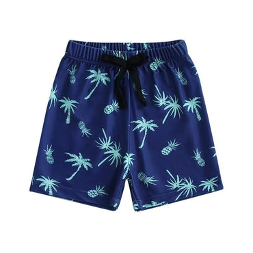 Tropical Splash Toddler Beach Shorts Blue 9-12 M