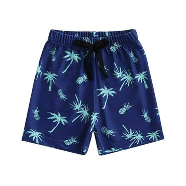 Tropical Splash Toddler Beach Shorts Blue 9-12 M