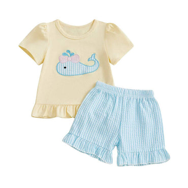 Short Sleeve Whale Toddler Set