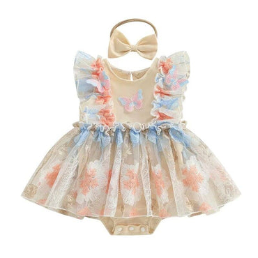 Magic Butterfly Tulle Baby Romper
