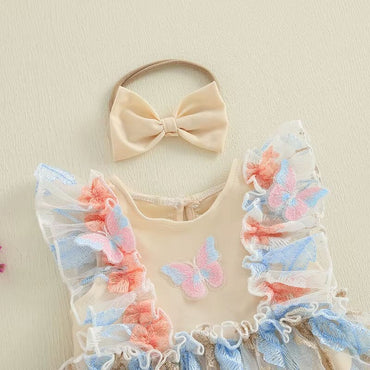 Magic Butterfly Tulle Baby Romper