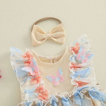 Magic Butterfly Tulle Baby Romper