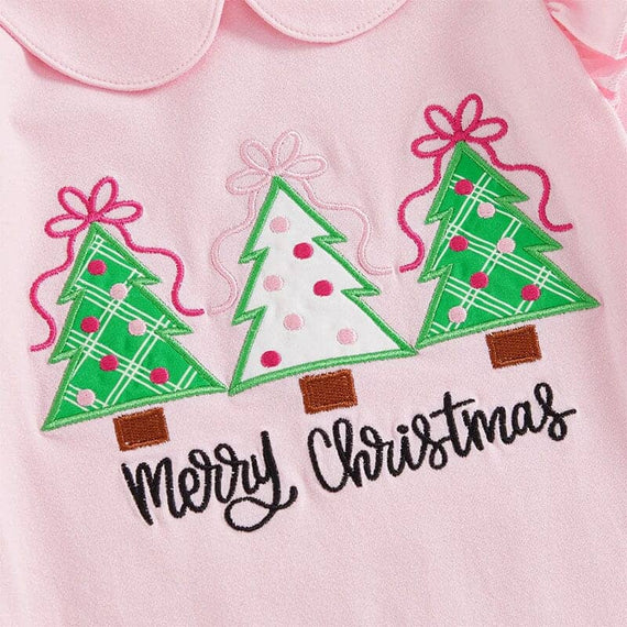 Merry Christmas Collar Baby Jumpsuit