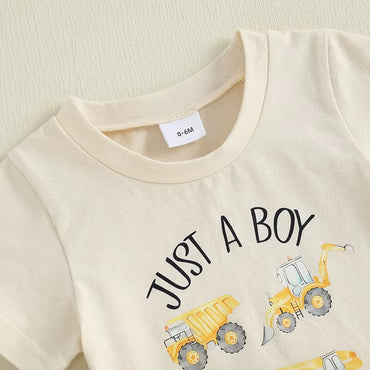 Short Sleeve Truck Lover Baby Set