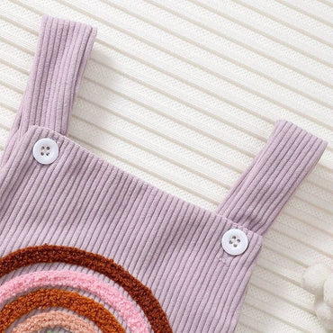 Purple Rainbow Baby Romper