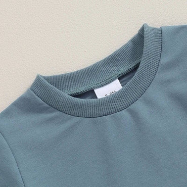 Solid Short Sleeve Baby Set