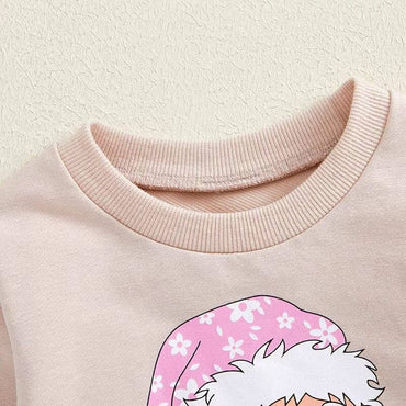 Cool Santa Pink Skirt Toddler Set