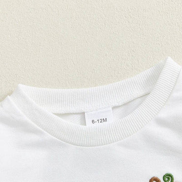 Long Sleeve Checkered Pants Halloween Toddler Set