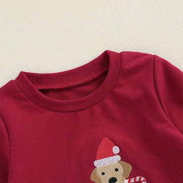Long Sleeve Festive Dog Baby Set