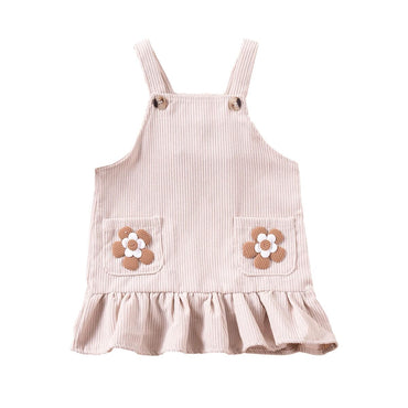 Sleeveless Ruffled Floral Toddler Dress