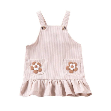 Sleeveless Ruffled Floral Toddler Dress