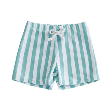 Striped Toddler Beach Shorts Green 9-12 M