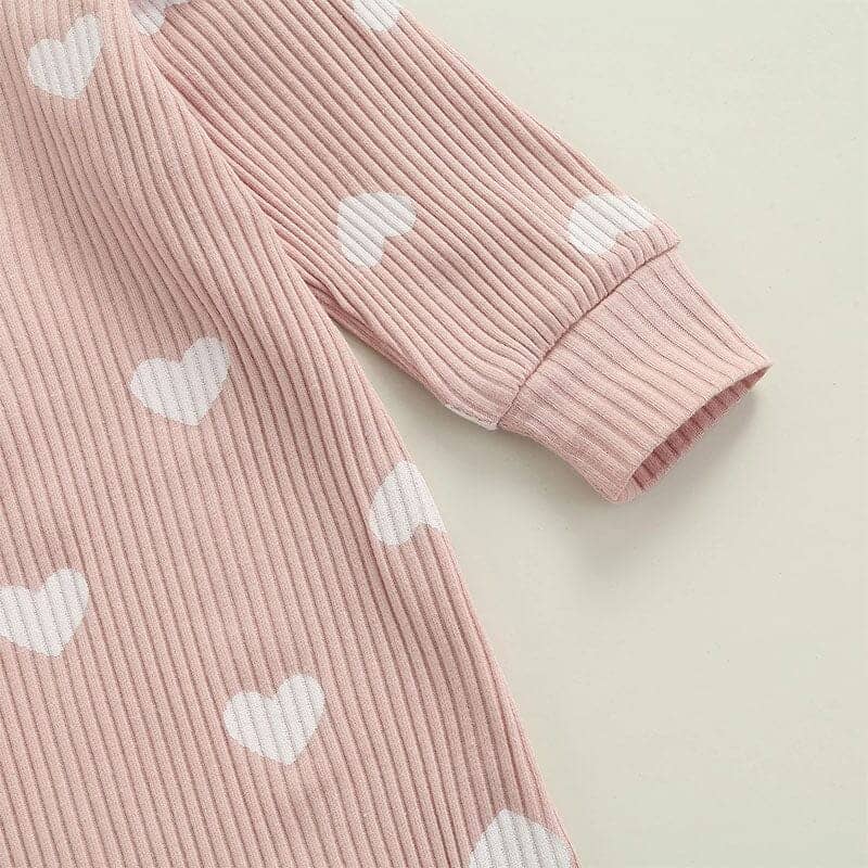 Pink Heart Detail Jumpsuit main image 0