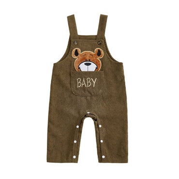 Sleeveless Bear Baby Jumpsuit
