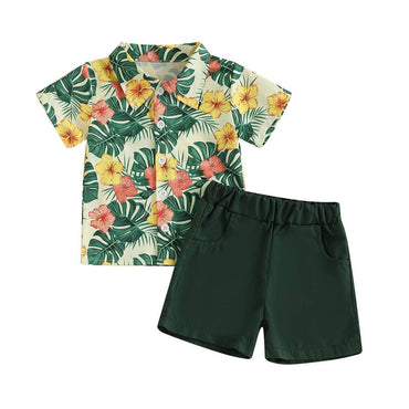 Short Sleeve Tropical Toddler Set