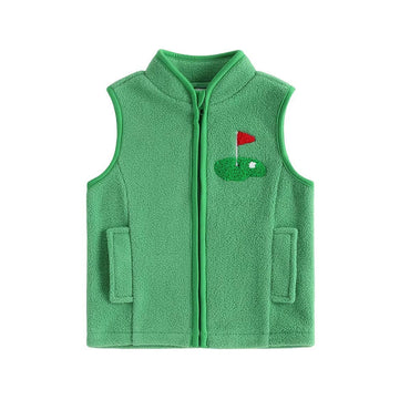 Sports Fleece Toddler Vest Green 9-12 M
