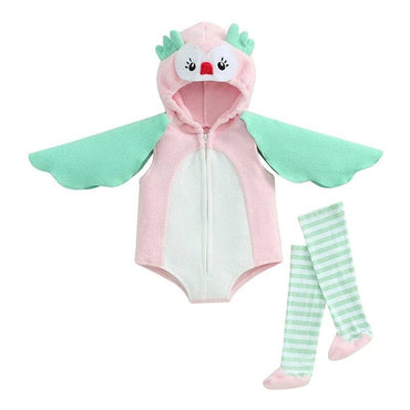 Striped Owl Halloween Baby Costume Pink 3-6 M