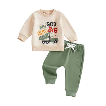 Long Sleeve Dump Truck Toddler Set