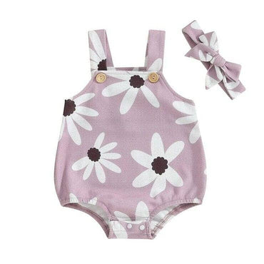 Lavender Floral Baby Romper