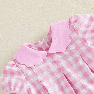 Collar Checkered Back To School Toddler Dress Dresses The Trendy Toddlers