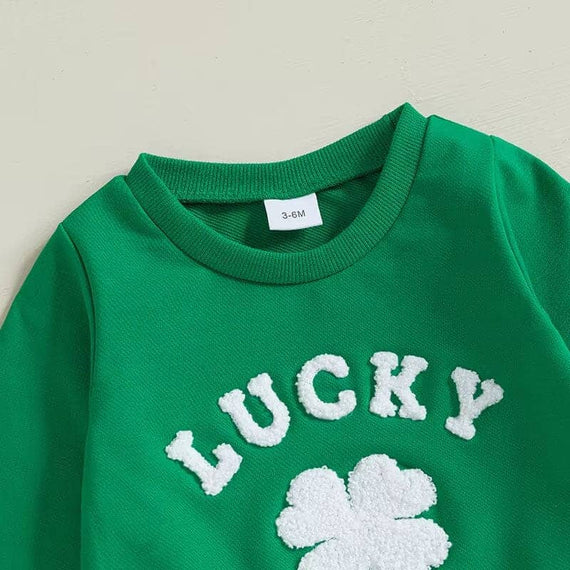 Long Sleeve Lucky Flared Pants Baby Set