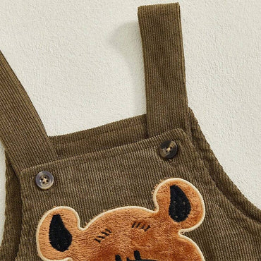 Sleeveless Bear Baby Jumpsuit
