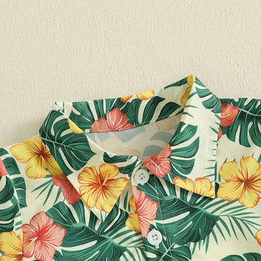 Short Sleeve Tropical Toddler Set