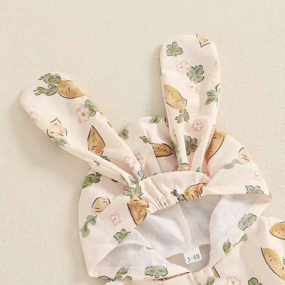 Long Sleeve Zipper Easter Baby Jumpsuit