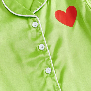 Short Sleeve Grinch Toddler Pajama Set