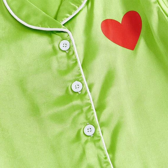 Short Sleeve Grinch Toddler Pajama Set