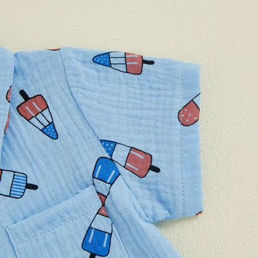 Short Sleeve Lollipop Toddler Set