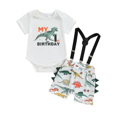 Dinosaur First Birthday Baby Set 9-12 M