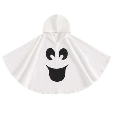 Hooded Happy Ghost Toddler Cape Costume Smile 2T