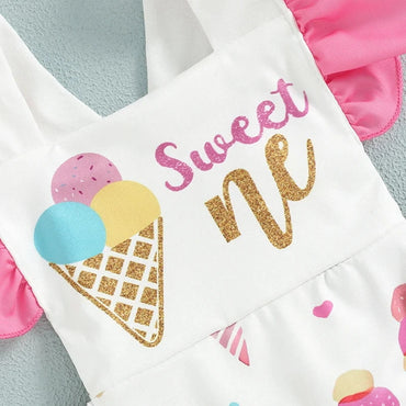 Sweet ONE Ice Cream Birthday Baby Romper