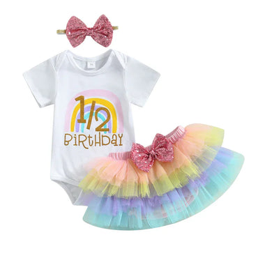 Half Birthday Tutu Baby Set