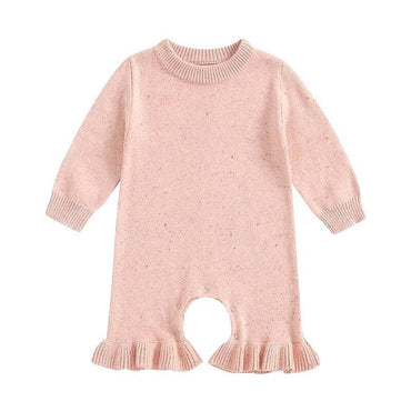 Long Sleeve Flared Sweater Jumpsuit