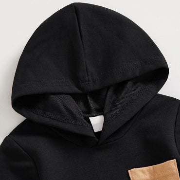 Black Camo Hooded Baby Set