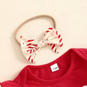 Santa Baby Candy Cane Flare Baby Set