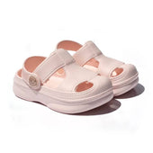 Pink Solid Toddler Clogs