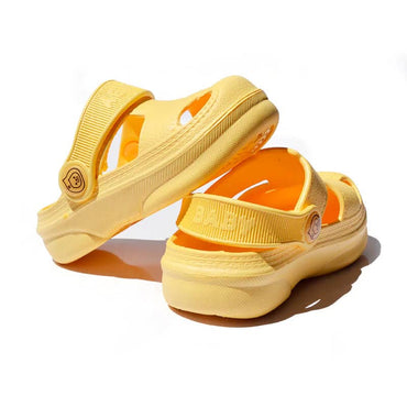 Yellow Solid Toddler Clogs